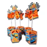  Centro de Mesa Hot Wheels Personalizado 10 Unidades