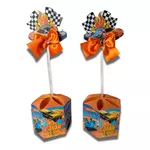  Centro de Mesa Hot Wheels Personalizado 10 Unidades