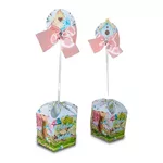 Centros de Mesa Personalizados - Tema Jardim Encantado 10 Unidades