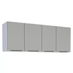 Armário Aéreo Cozinha Aço Júpiter Flat Cinza 150 - COZIMAX