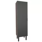 Armário Madeira Multiuso Flamingo Preto / Tamarindo - COZIMAX