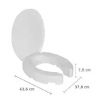 Assento Elevado Branco 7cm Com Tampa TAE7/T - ASTRA