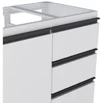 Gabinete Cozinha Aço Netuno Flat Branco 120 - COZIMAX