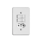 Interruptor Pratika 2Sec Simples c/ Tomada 10A 4X2 19210