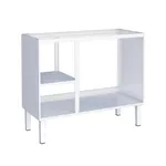 Gabinete De Aço Branco Com Tanque Preto Granitado Vênus 100 - COZIMAX
