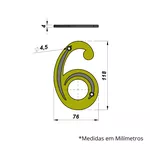 Número Residencial 6 ou 9 - ISERO