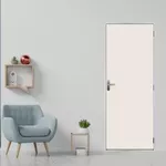 Porta Pronta Madeira Lisa Branca 215x85 - MGM