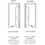 Porta de Ferro Cinza Colonial Reta 210x80cm 241 - BORGES