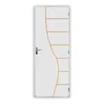 Porta Pronta Madeira Frisada Branca Cantareira 215x75 - MGM