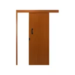 Porta de Correr Madeira Mogno 215x80 - MGM