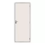 Porta Pronta Madeira Lisa Branca 215x85 - MGM