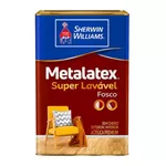 TINTA METALATEX SUPER LAVÁVEL 18L BRANCO FOSCO - SHERWIN WILLIAMS