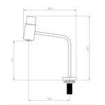 Torneira Lavatório Mesa 4030 1/4V c45 Square 4253 - LEÃO METAIS