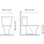 Vaso Com Caixa Acoplada Branco Kit Diamantina Infantil + Assento + Acessórios CBINF00 - ICASA