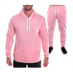 Conjunto Moletom Masculino Liso Blusa e Calça Rosa