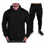 Conjunto Moletom Masculino Liso Blusa e Calça Preta