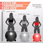 Bola Suíça para Pilates e Ginástica - 55cm - Vermelha