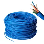 Cabo de Rede CFTV Azul Para Internet 4 Pares 24AWG Liga de Cobre