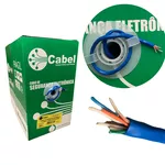 Cabo de Rede CFTV Azul Para Internet 4 Pares 24AWG Liga de Cobre