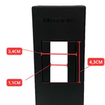 Caixa Sobrepor Para 1 Disjuntor DIN PVC Externa Para Instalação de Ar Condicionado Cor Preta Fosca Margirius