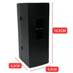 Caixa Sobrepor Para 1 Disjuntor DIN PVC Externa Para Instalação de Ar Condicionado Cor Preta Fosca Margirius