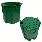 Caixinhas de Luz Dupla Verde PVC Funda FMD de Embutir Teto Laje - Marca Ribeiro