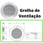 Grelha Acabamento P/ Exaustores Coifas E Ventilação Branca