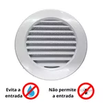 Grelha Acabamento P/ Exaustores Coifas E Ventilação Branca