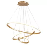 Lustre Pendente de Led 3 Aros Anéis Arcos 3 temperaturas de cor de LUZ 58w bivolt LP-403