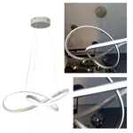 Lustre Pendente Led Sala Jantar 40W com Três cores de Luz LP-02N Niquel Prata