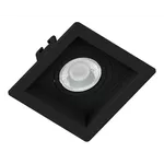 Spot Recuado Quad. Embutir p/ lâmpada Dicroica MR16 com soquete GU10