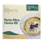 Porta Filtro Conico 02 Extratto Marrom Translucido - UN