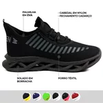 Tenis Oldsen Jaguar Unissex - PRETO/BRANCO
