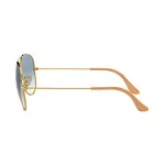 SOLAR RAY BAN AVIADOR 3025L 001/3F 58 (MEDIO) - OURO
