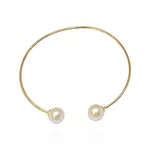 Bracelete Pérola Semijoia Banho de Ouro 18K