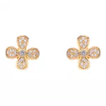 Brinco Flor Com Zircônias By Kumbayá Joias