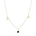Colar Estrelas Com Zircônia Preta By Kumbayá Joias