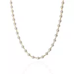 Choker Corrente Pérolas 4mm Banho de Ouro 18K
