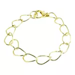 Pulseira Elo Groumet Fino Com Fecho De Coração By Kumbayá Joias