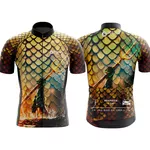 CAMISETA BIKE - LIGA DA JUSTIÇA AQUAMAN MODELO DOURADO