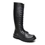 BOTA CANO ALTO GÓTICA DARK ROCK IN ROLL PRETA FOSCA