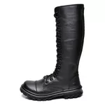 BOTA CANO ALTO GÓTICA DARK ROCK IN ROLL PRETA FOSCA
