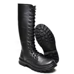 BOTA CANO ALTO GÓTICA DARK ROCK IN ROLL PRETA FOSCA
