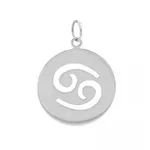 Pingente De Prata 925 Signo Câncer