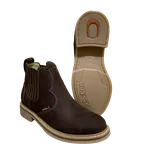 Botina Zebu Original Café em Couro Gran Nobuck | Conforto e Estilo