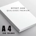 Papel Offset 240gr Chambril 100 Folhas