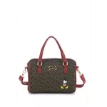 Bolsa Feminina Baú Mickey Mouse Preto/Vermelho Ref. 09991.09982