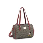 Bolsa Feminina Baú Mickey Mouse Preto/Vermelho Ref. 09991.09982