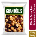 Mix de Nuts - Amêndoa, Castanha de Caju, Castanha do Pará, Amendoim e Uva Passa Gran Bell’s Premium