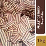 Pururuca de Trigo Crua Para Fritar Salgadinho de Bacon Listrada 1kg + Tempero de Bacon
